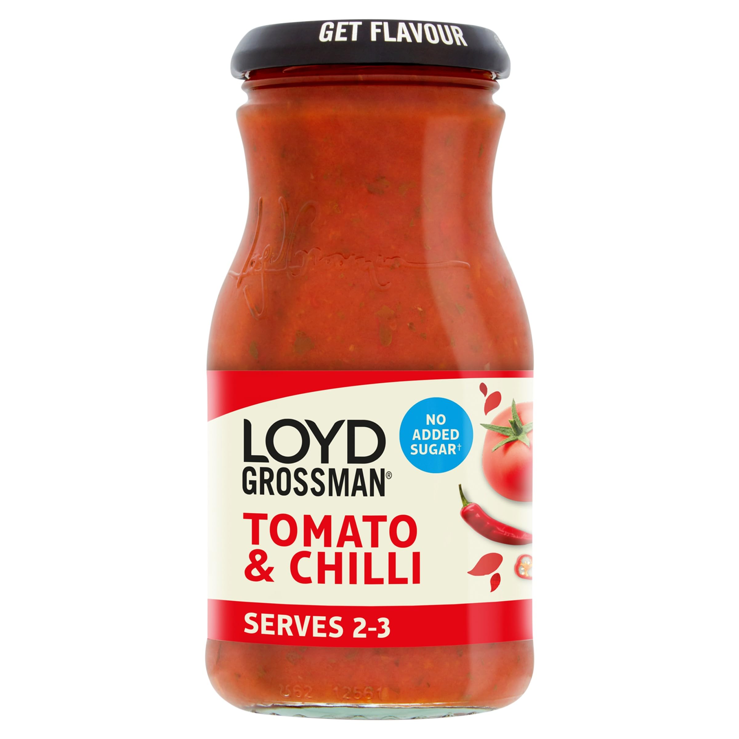 No Added Sugar Italian Tomato & Chilli Sauce – Medium Heat Fiery Italian Fusion, Vegetarian-Friendly, 350 g Jar (Pack of 1)