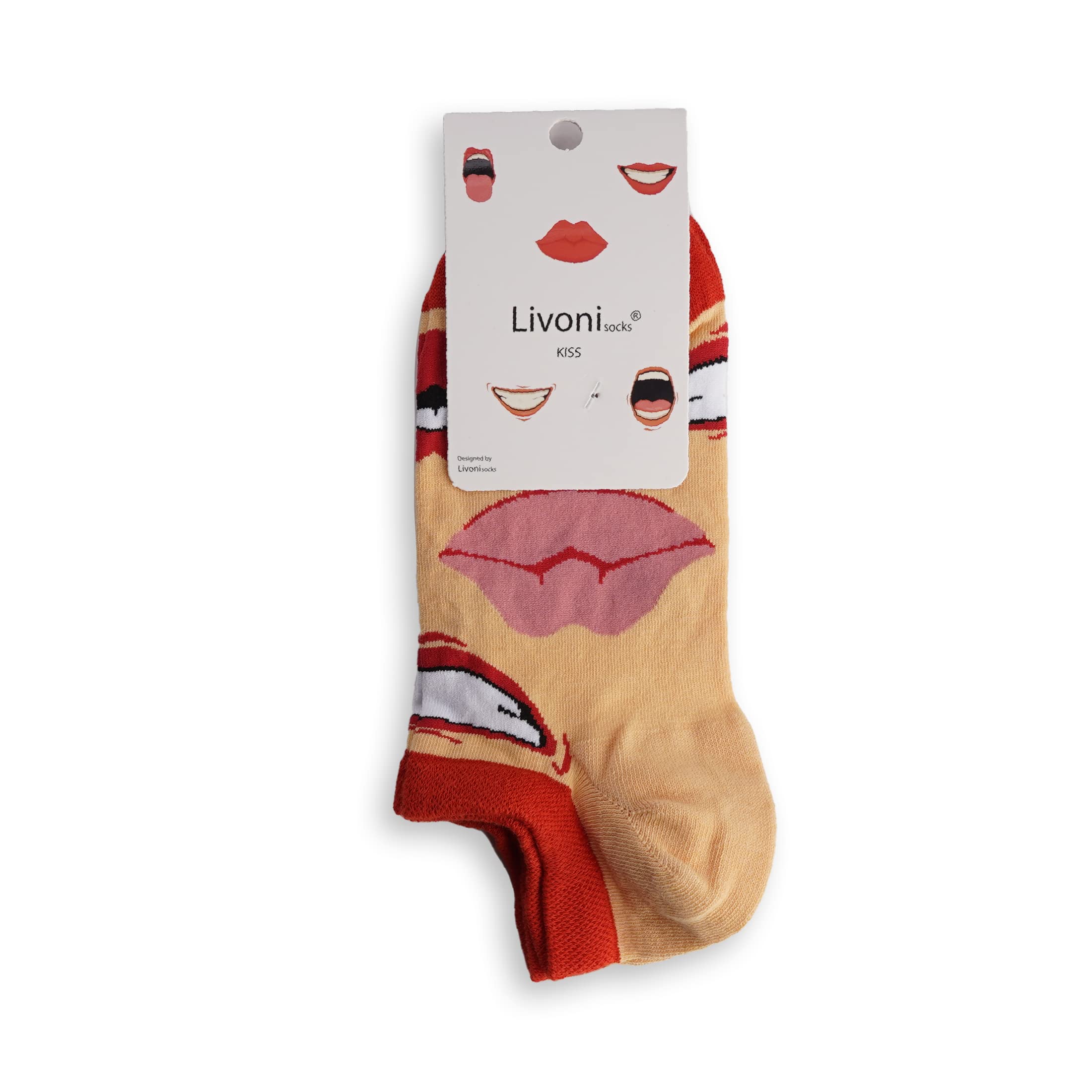 Unisex Cotton Sneaker Socks with Colorful and Fun Designs, Size: