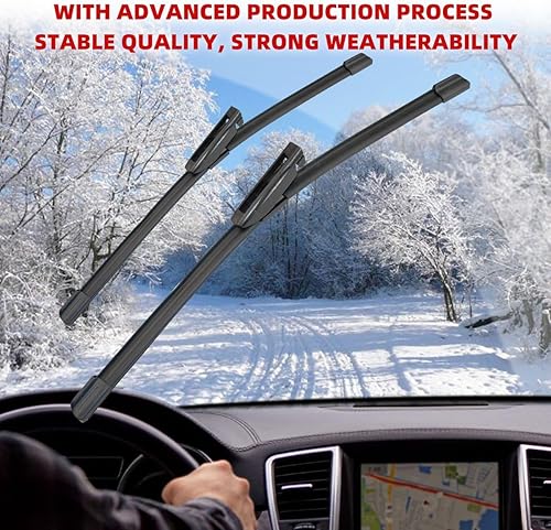 Miniatura 6 de 2 limpiaparabrisas delantero de 22 pulgadas y 19 pulgadas de repuesto para Renault Logan 2015-2022, limpiaparabrisas de equipo original, que cumple