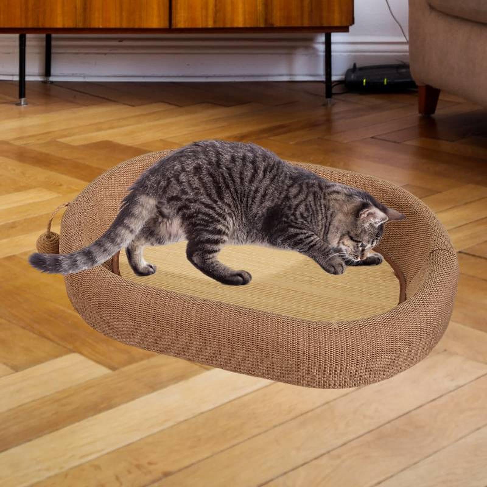Kratzbaum für Katzen, Kratzbaum für Kätzchen, Bequemes Ruhebett, Kratzbrett für Drinnen Und Draußen
