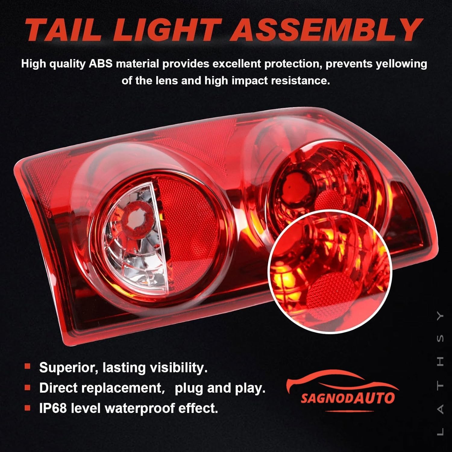 Tail Lights compatible with 2007-2009 Dodge RAM 1500 2500 3500