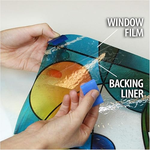 Miniatura 6 de BDF 3FSH - Vidriera para ventana (35.8 in x 157.5 in, 6 patrones)