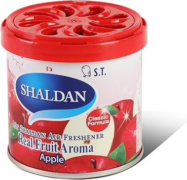 Auto Dynasty My Shaldan Japanese Room/Car Limonene Gel Natural Air Freshener Cans, Apple Scent, 80g