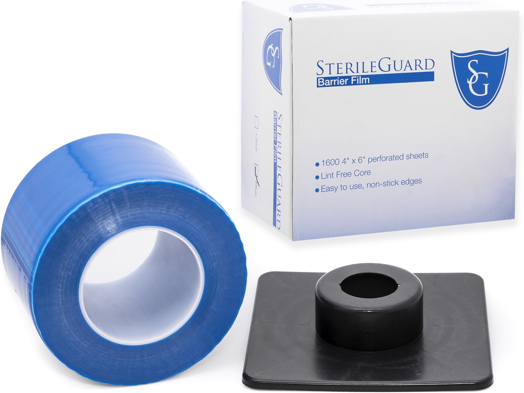 1600 Sheets Barrier Film Roll, 33 Percent More than Standard - Bonus Dispenser - Defend Against Infections, Dental and Tattoo