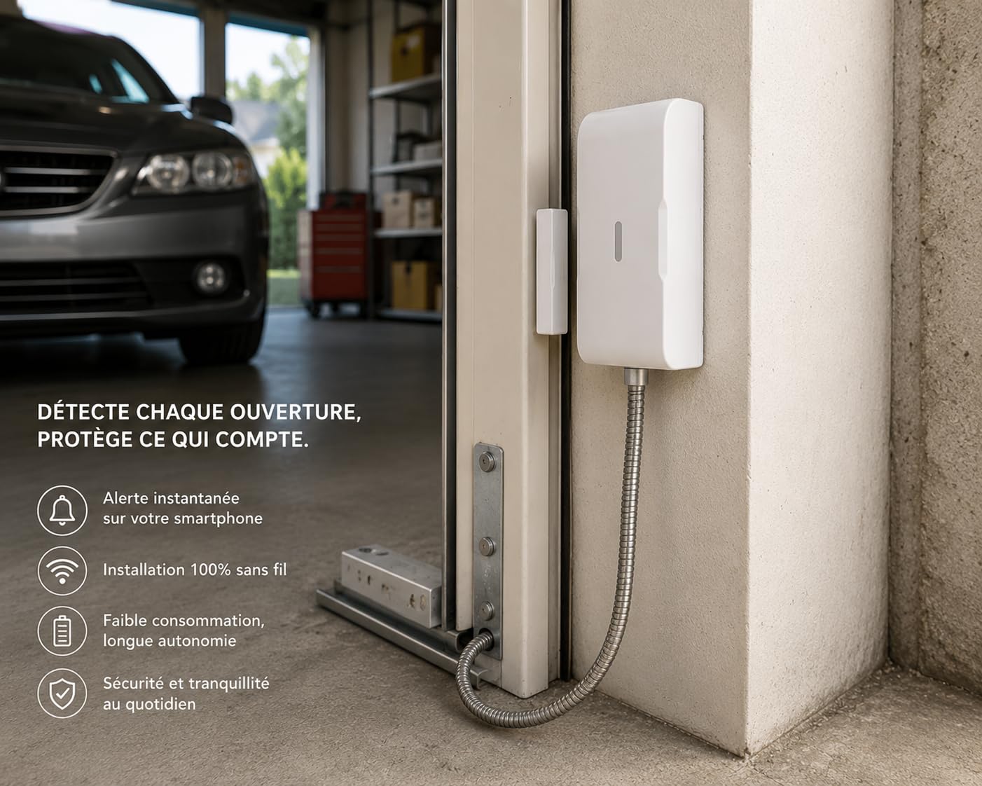 Daewoo Alarmanlage, WLAN/GSM Touch, 7 Zoll (17,8 cm), AM504L, kabelloses und ohne Abonnement, Tierfreundlich, Detektoren inklusive + Überwachungskamera, Full HD, Mobile App inklusive