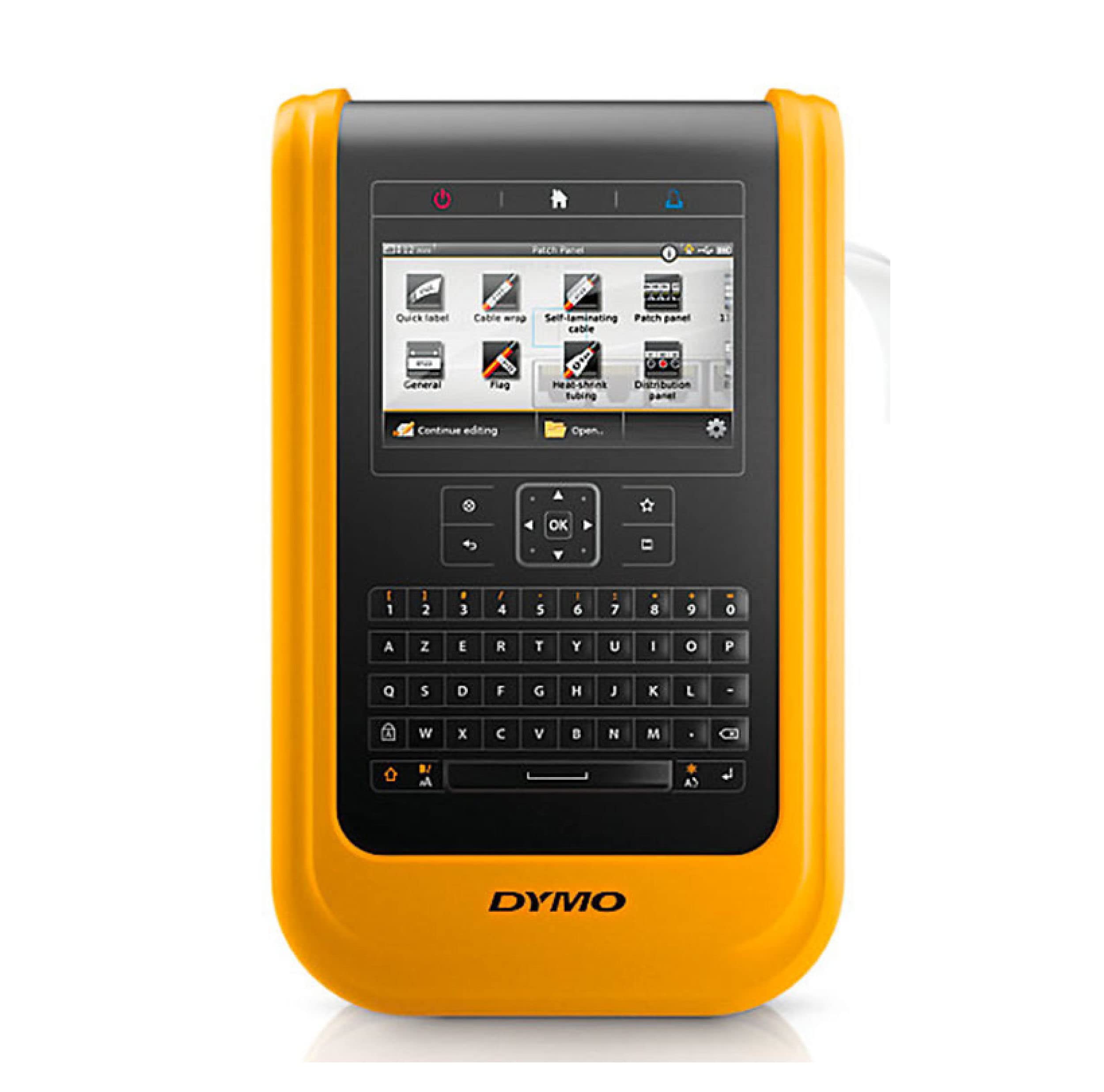 MakeID Étiquettes PET Toutes Conditions Pour Étiqueteuse Industrielle D50 – Noir Sur Blanc, 8 M X 38 Mm, Usage Intérieur/extérieur, Sécurité, Suivi Des Actifs, étiquetage électrique