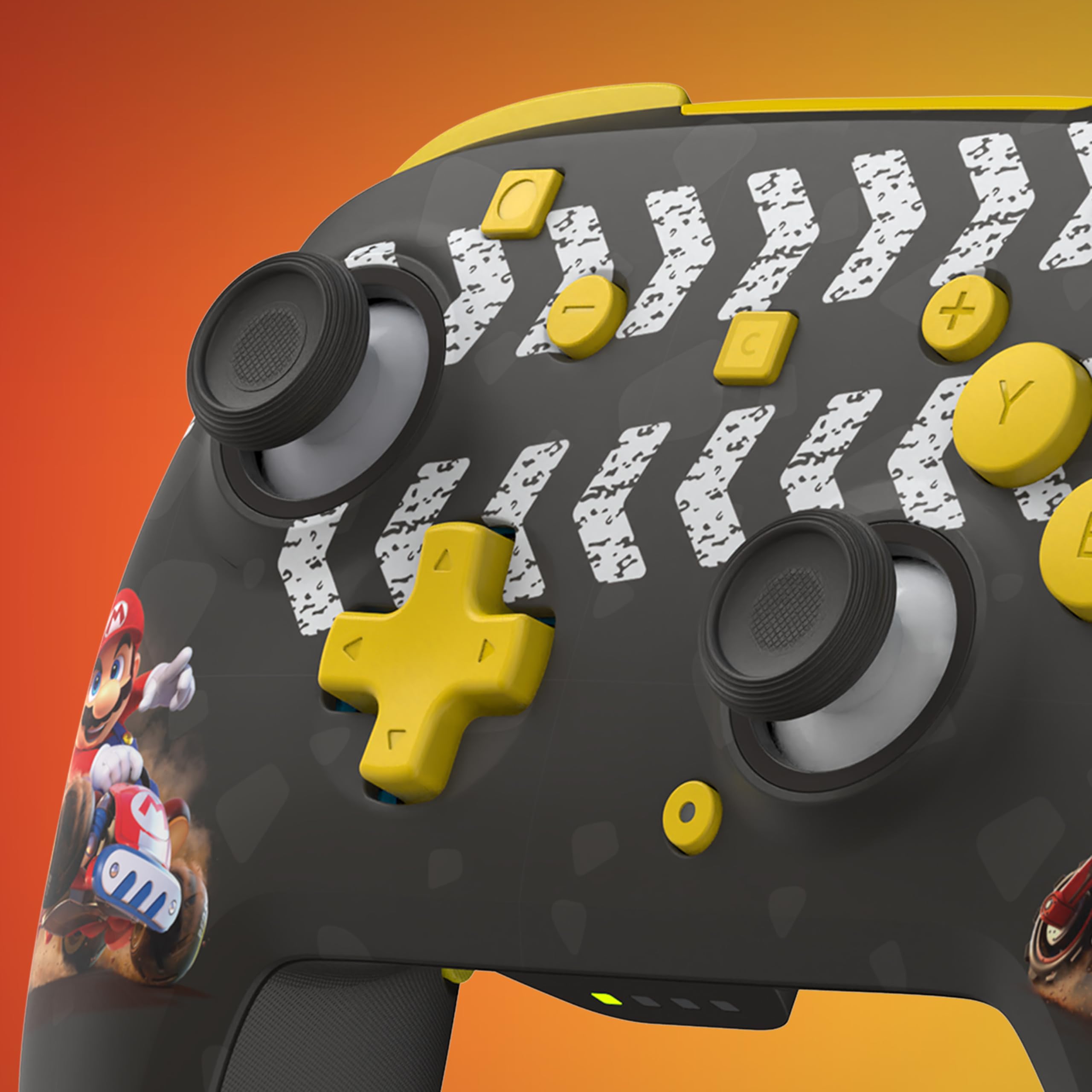 Turtle Beach Rematch Wireless Controller: Mario Kart World – Offiziell lizenziert für Nintendo Switch 1 und 2, TMR-Thumbsticks, anpassbares RGB, wiederaufladbarer Akku