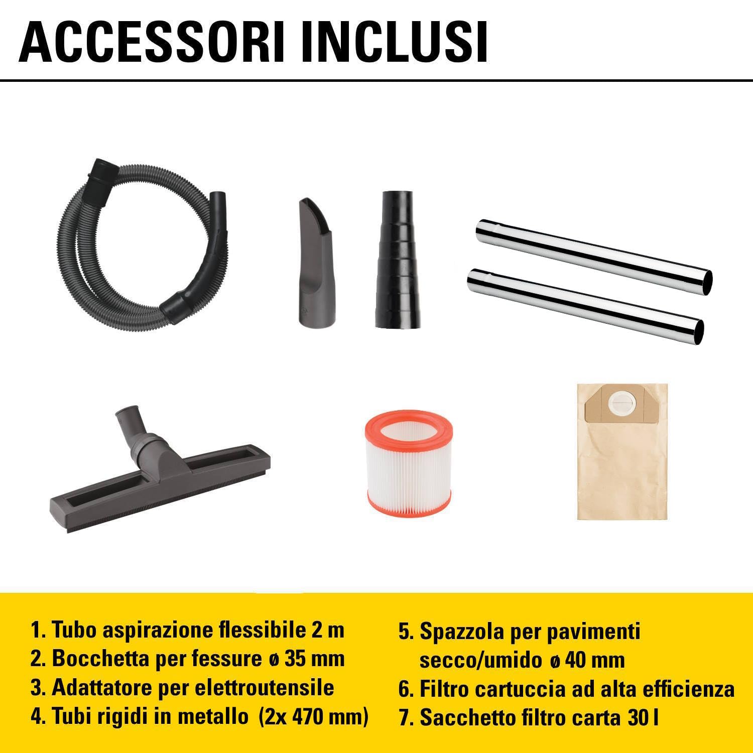 STANLEY Aspiratore Solidi e Liquidi SXVC30XTDE 1600 W 30 l