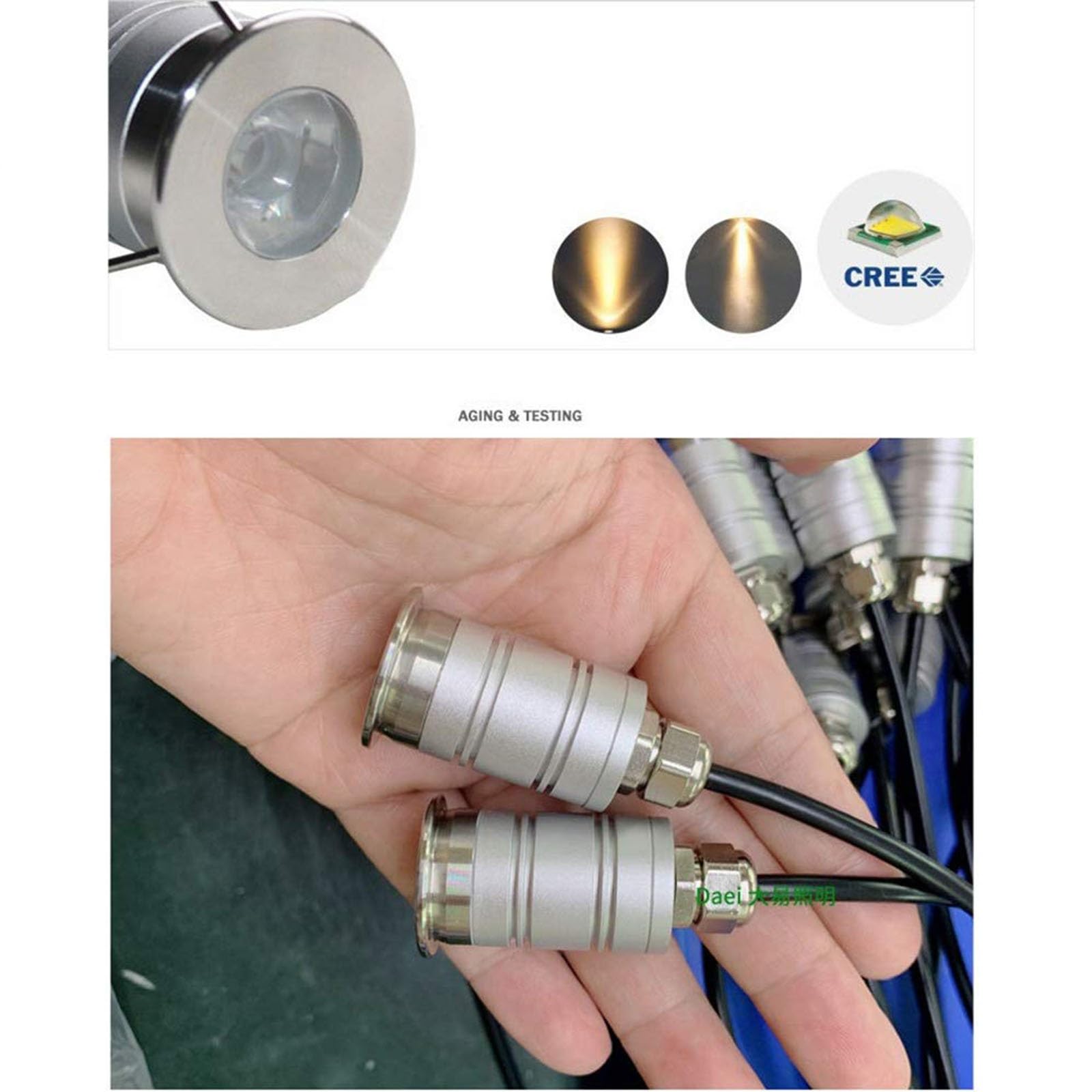 Amazon.co.jp : 屋外埋め込みスポットライト - IP67防水地下