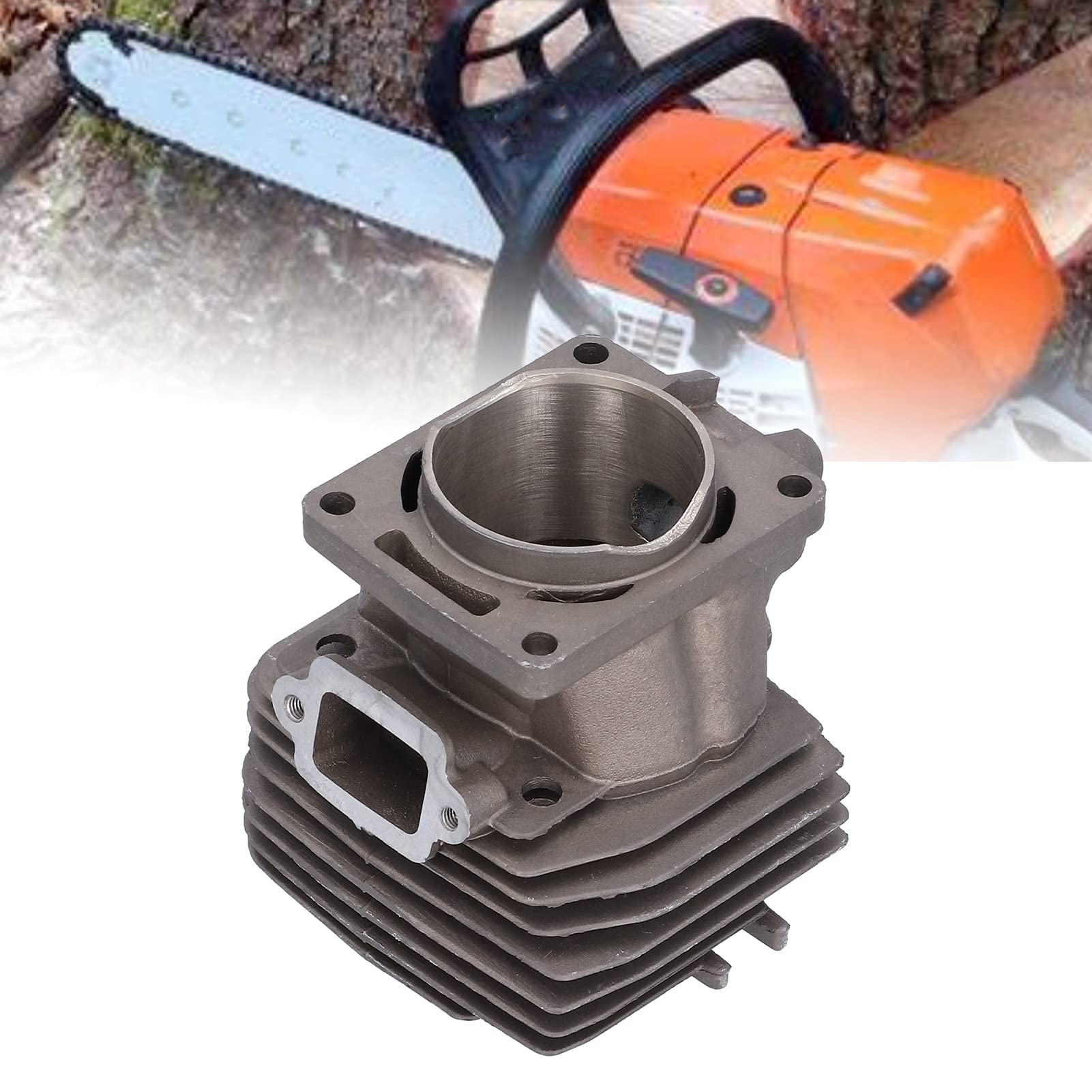 Zestaw Tłoka Cylindra Wysokiej ści Stop Aluminium do Pilarki MS441 50mm Zestaw Wymienny do Piły łańcuchowej do Akcesoriów do Narzędzi Ogrodowych