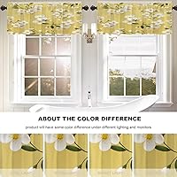 Vista 529 de Cenefas de cocina modernas con patrón de cobre marrón dorado para ventanas, cenefas opacas abstractas de marcas de arañazos y cortinas opacas