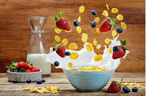 Amazon Co Jp フルーツミルクシリアルイラスト 木製パズル300pcs減圧玩具屋内ゲーム達成感のある装飾塗装 おもちゃ