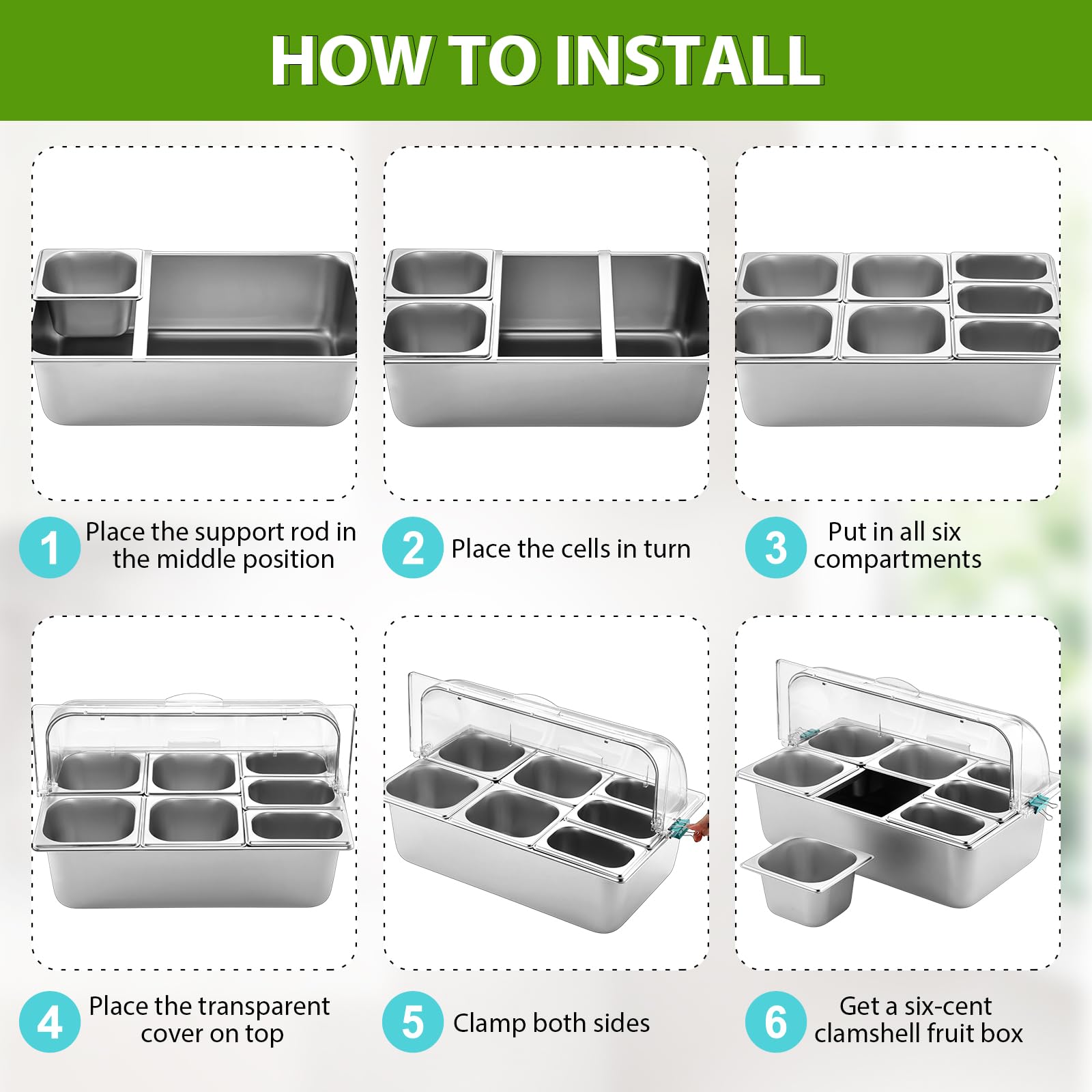 Amazon.com | Ziliny Countertop Food Serving Display