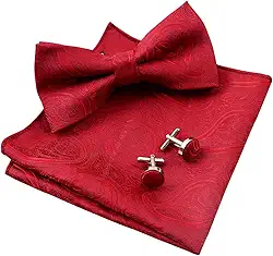 Gravata borboleta masculina clássica ajustável pré-amarrada