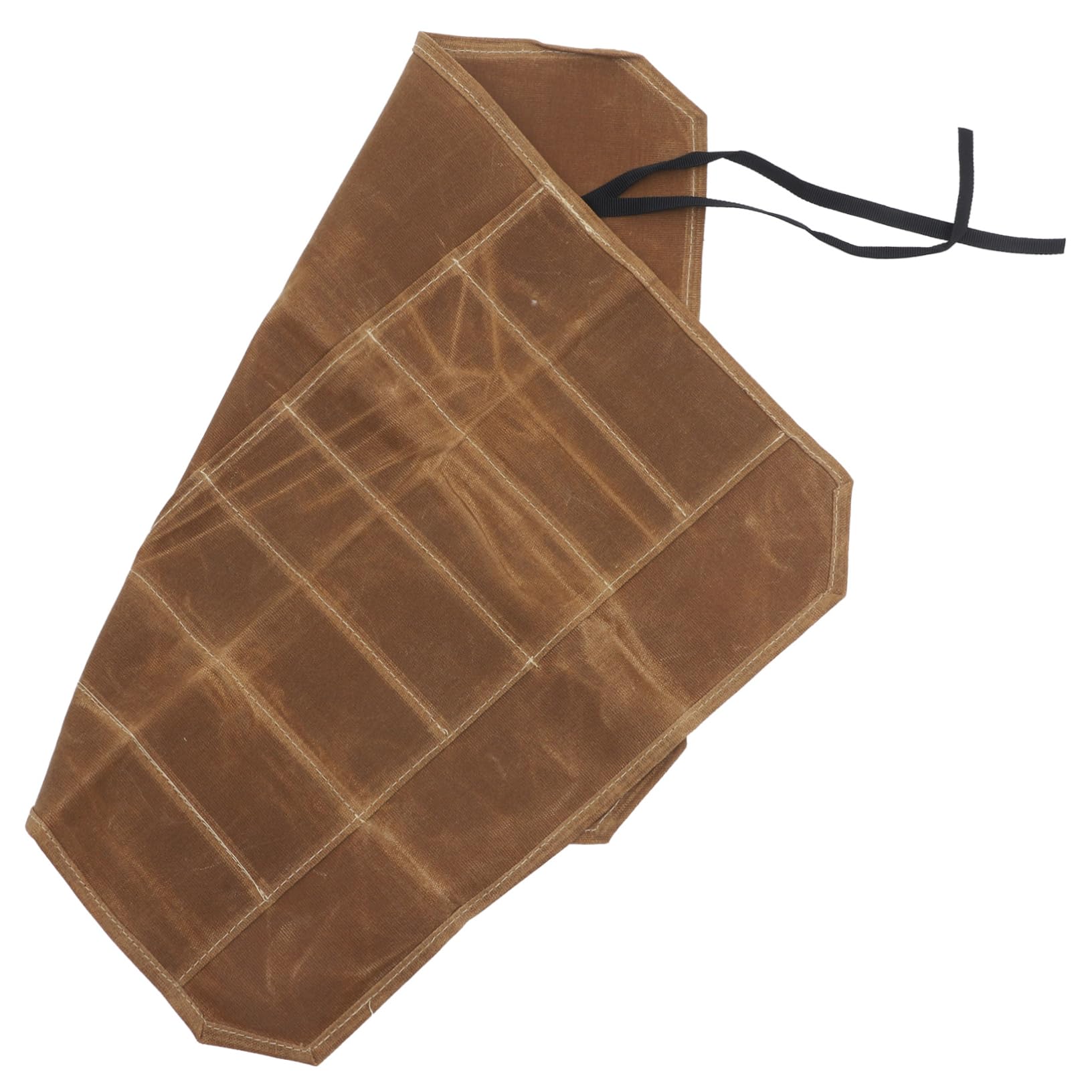 Wakauto Chef Roll Bag Heavy Duty Waxed Canvas Knives Storage Pouch for Chefs Scratch Material Easy Open Close for Transport for Culinary Professionals