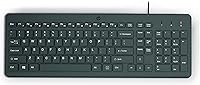 HP 150 Wired Keyboard with Numeric Keypad - Quiet Chiclet Keys, Ergonomic Full-Size Design, USB Plug & Play, LED Indicators (664R5AA, Black)