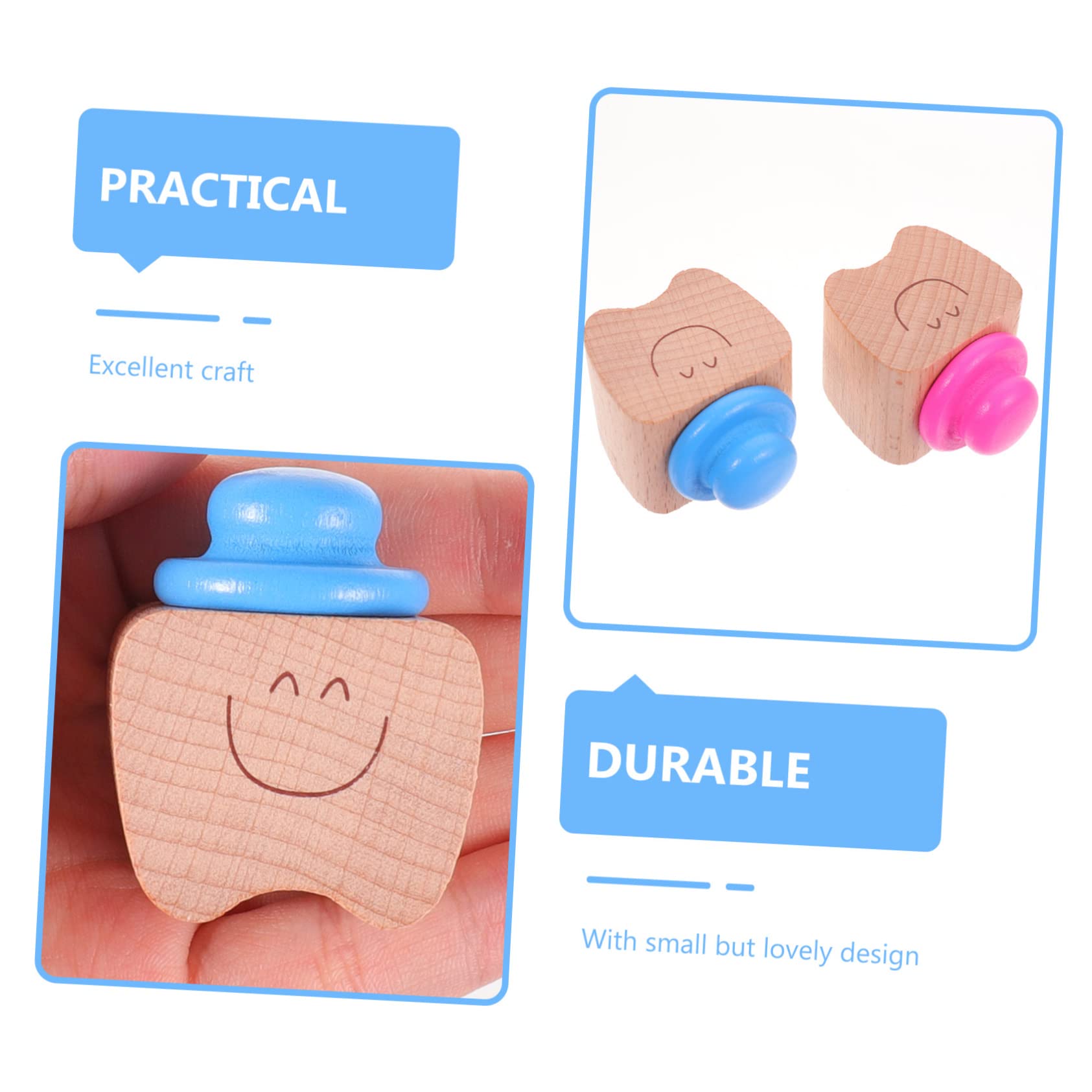TOYANDONA 12piezas Cajas De Dientes De Madera Para Niño Niña Recipientes Para Primer Diente Cajas De Recuerdos Infantiles Adorables