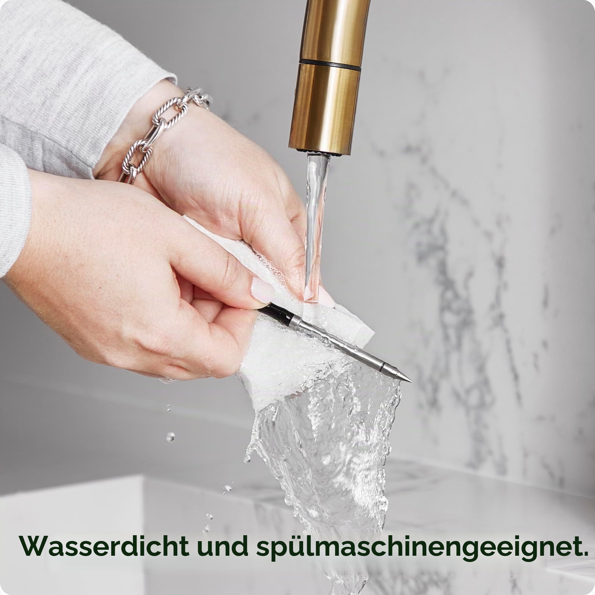 Chef iQ Drahtloses Smart Fleischthermometer mit ultradünner Sonde, Bluetooth Fleischthermometer Unbegrenzte Reichweite Digitales Lebensmittelthermometer für Fernüberwachung