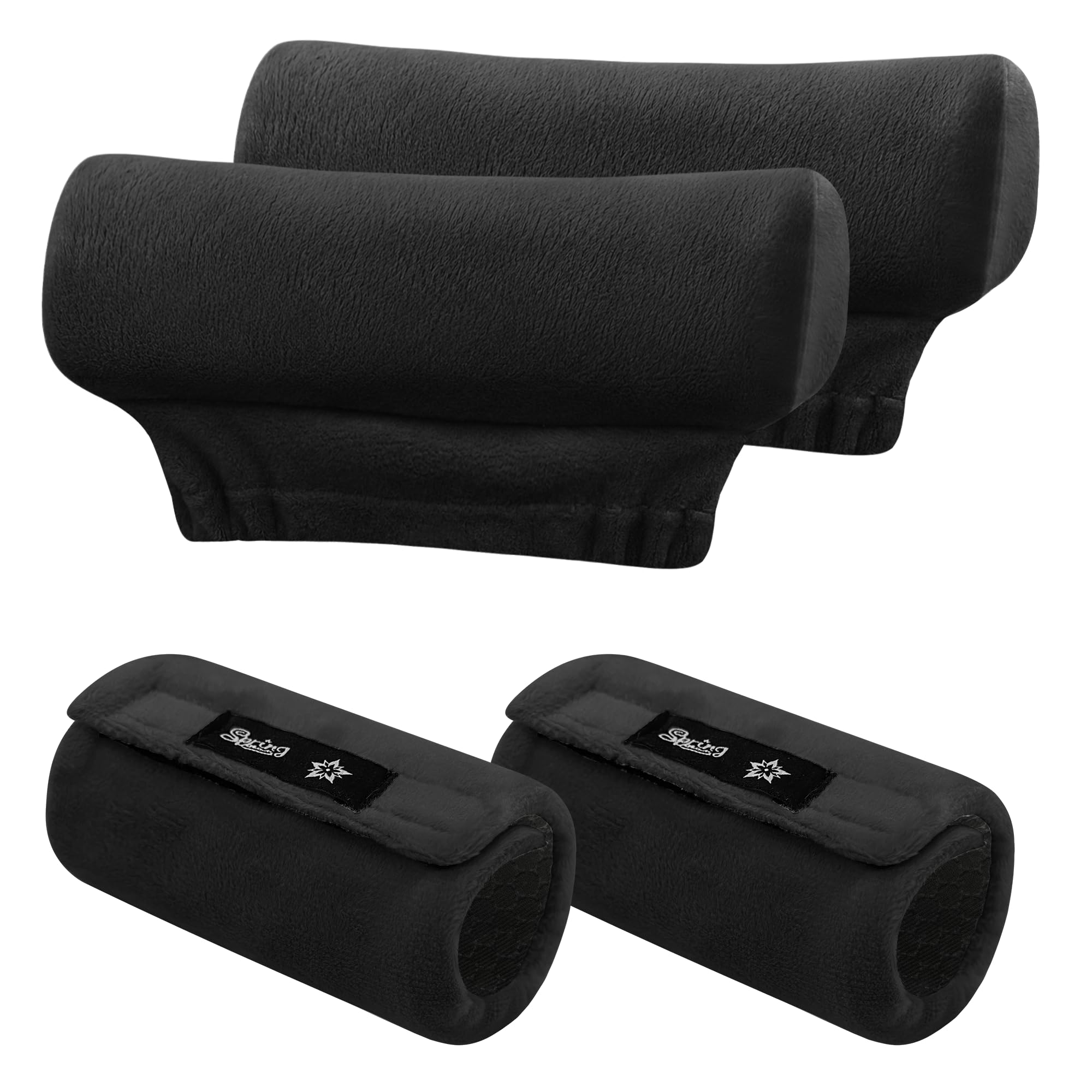 SPRING SEAON Underarm Crutch Pads, Velvet Padded Crutches Covers Non Slip Padding Cushion Crutch Accessories