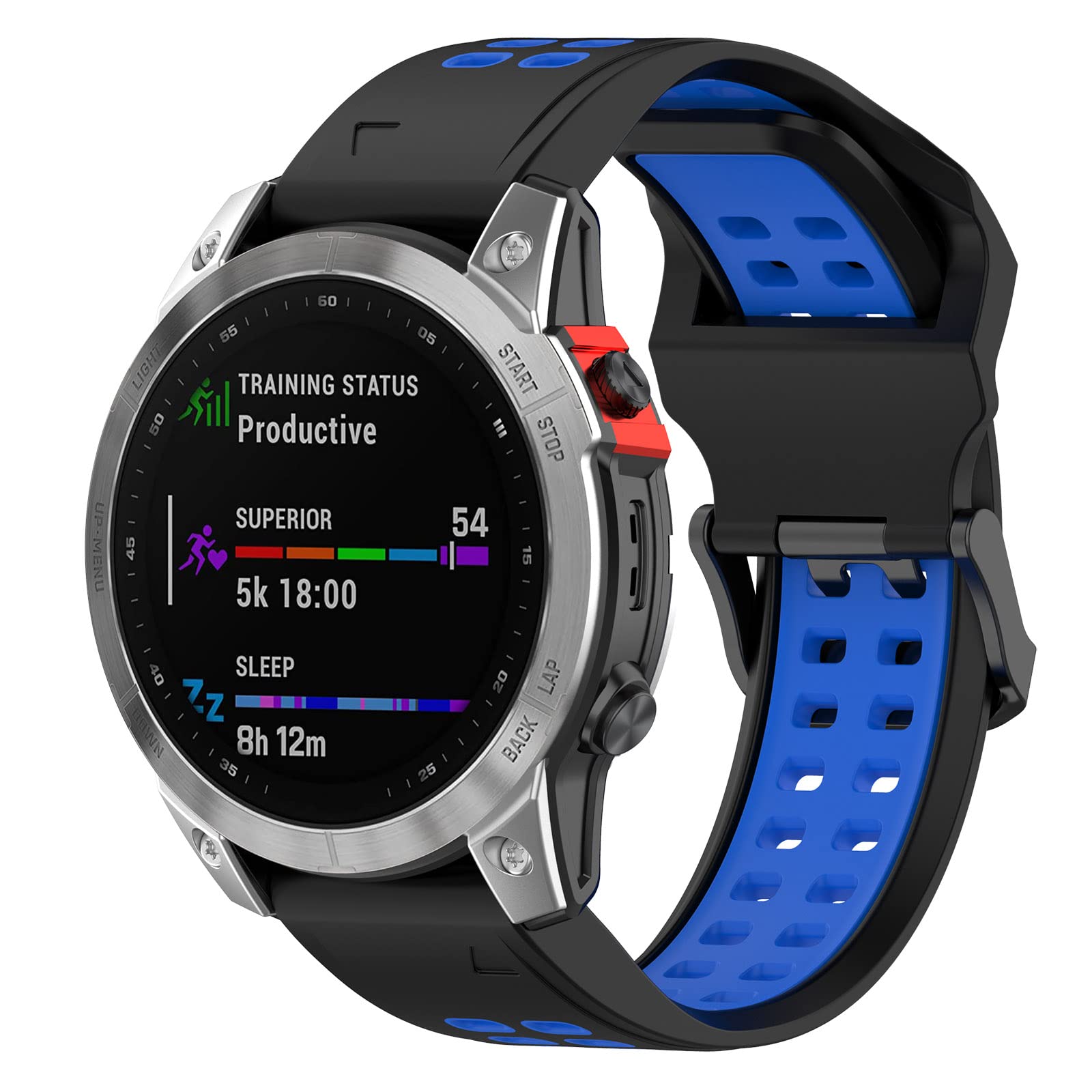 Cinturino In Silicone 22mm Per Garmin Fenix 7/6/5, Forerunner 955/945, Epix Gen 2, Instinct 2 - Ricambio Morbido Con Strumenti - 3