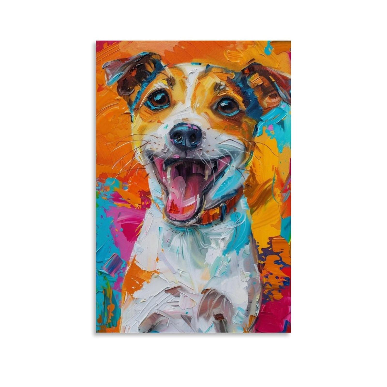 HUERYRYHY Joyful Russell 02 Poster Wall Art Canvas Vintage Aesthetic Painting Decor for Rooms 24x36inch Unframe-style