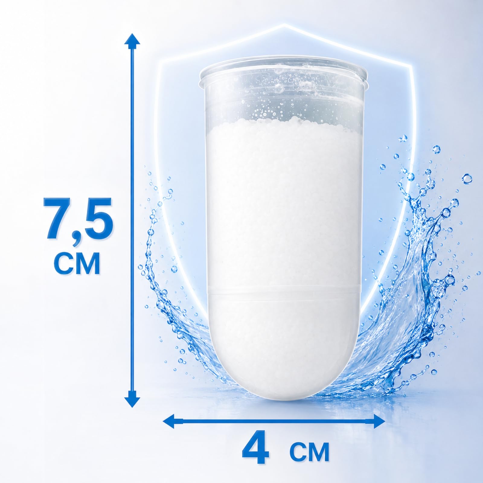 Polifosfati Caldaia Made in Italy – 6 Cartucce Ricarica Universali per Filtri Anticalcare Anticorrosione | Pastiglie Polifosfato per Trattamento e Depurazione Acqua Domestica