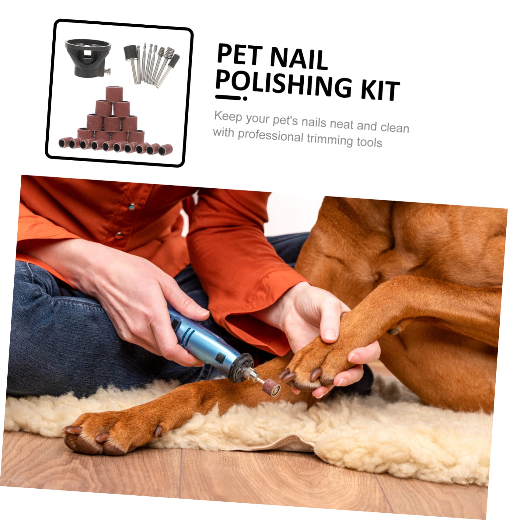 POPETPOP 4ensembles Outils De Beauté pour De Chiens Kit De Tonte De Griffes pour Chiens Et Chats De Coupe- Pratique pour Animaux Domestiques