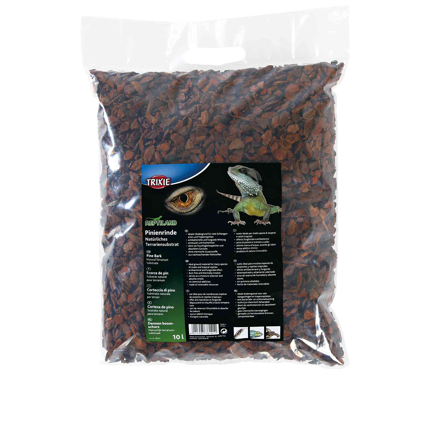 Trixie 76141 Natural Pinewood Bark Bedrock Granulate 10 L