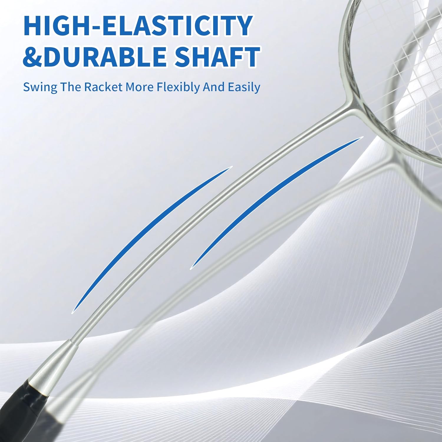 Senston Carbon-Fiber Badminton Racket 5U Badminton Racquet, Single Professional Badminton Rackets