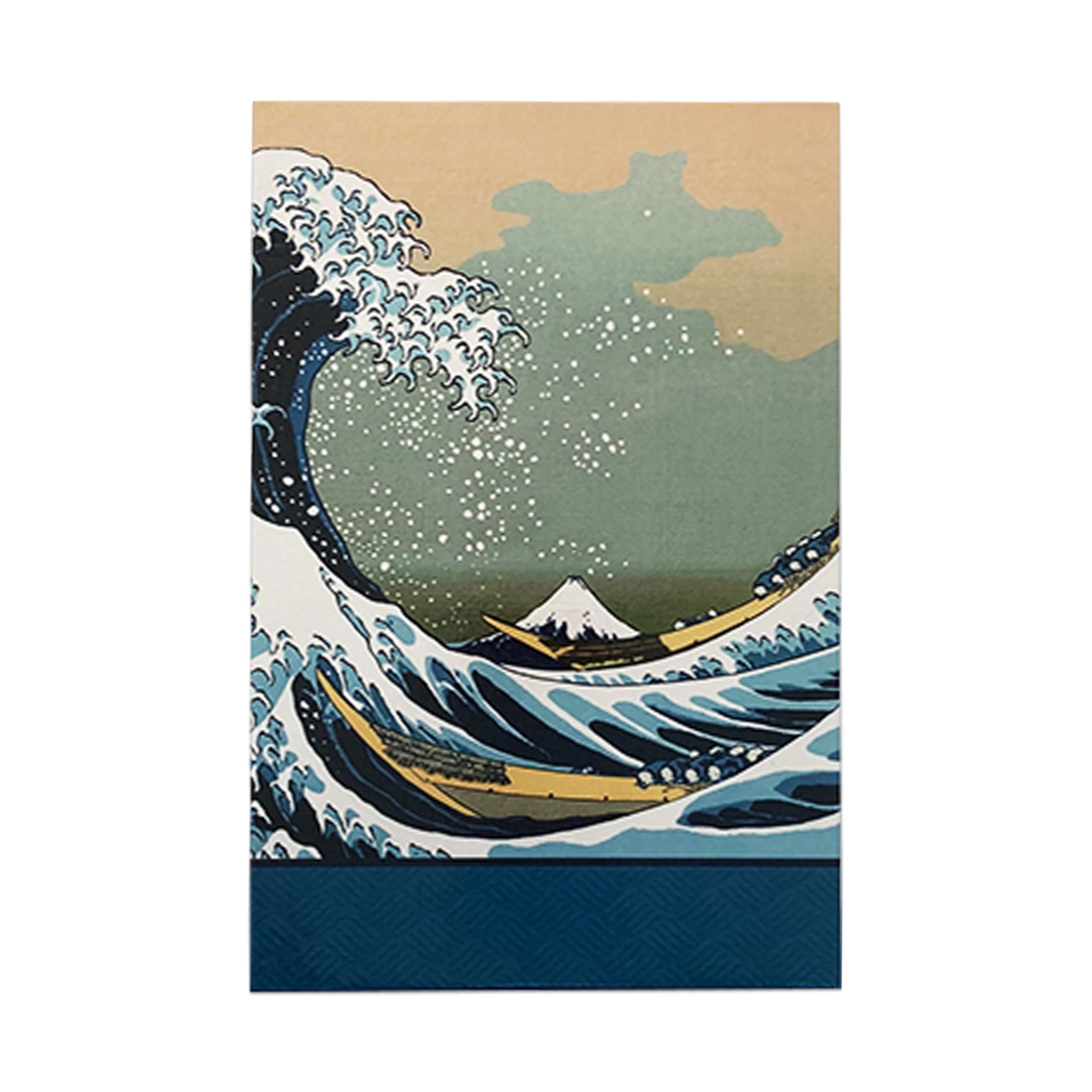 Fugaku Blue Goshuin Accordion Stamp Book