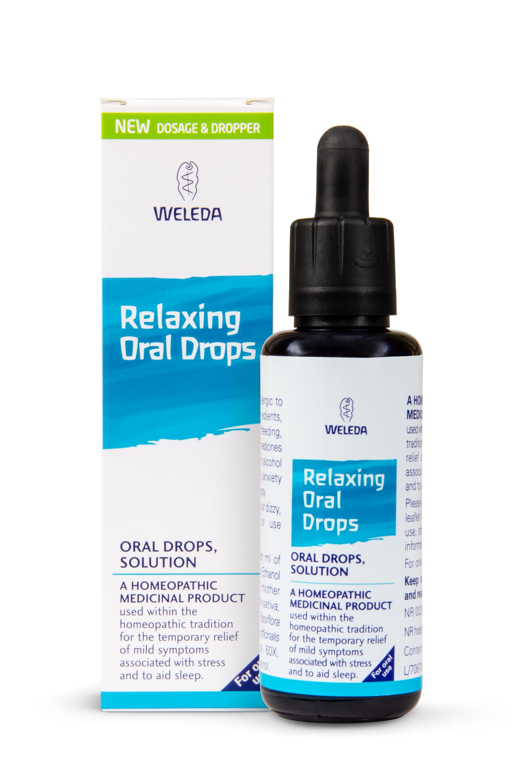 Weleda Relaxing Oral Drops, Mild Symptons associated with Stress, Promotes Relaxation & Sleep, Homeopathic Medicinal product, Vegan, 50ml