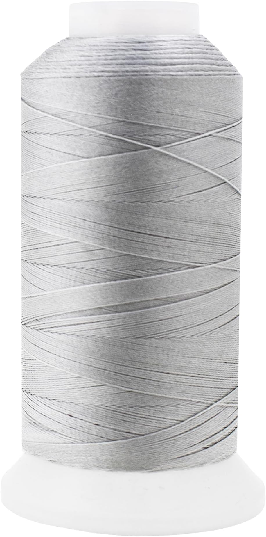 Mandala Crafts Silver Heavy Duty Thread - 1500 Yds Tex 70 Bonded Polyester Threads for Sewing Drapery, Jeans, Leather, Hair, Outdoor Marine Upholstery