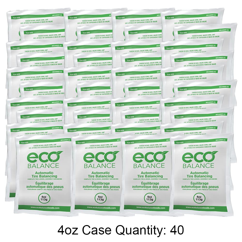 ECO Balancing Beads - 4oz Half Case - 40 Applications, 40 Valve Cores, 40 Valve Caps (160oz)