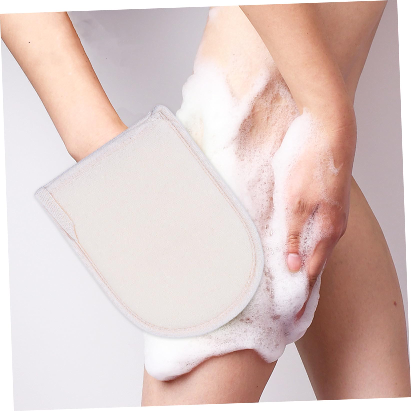 DOITOOL 6 Piezas guantes de toalla de baño guante de esponja de baño esponja de limpieza guante para fregar la ducha cepillo exfoliante masaje Depurador cepillo de baño esponja vegetal