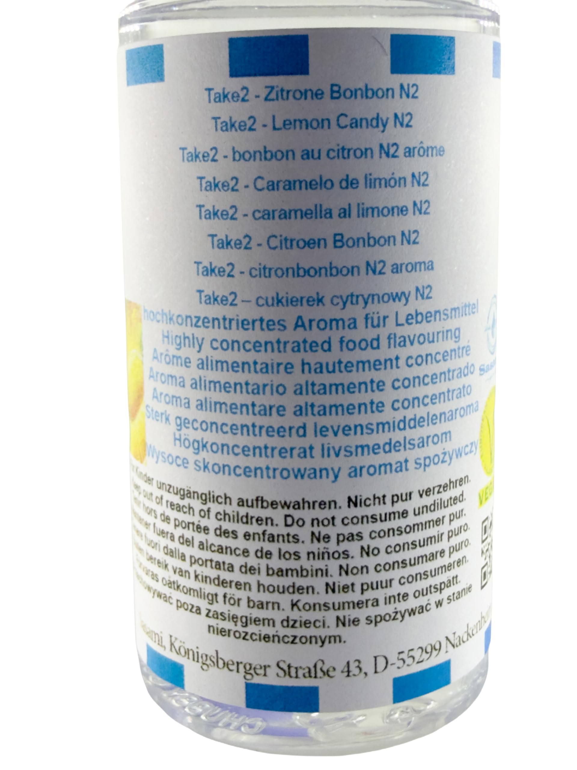 Take2 - Zitrone Bonbon N2 Aroma Vegan - Sasami Konzentrat - 100ml