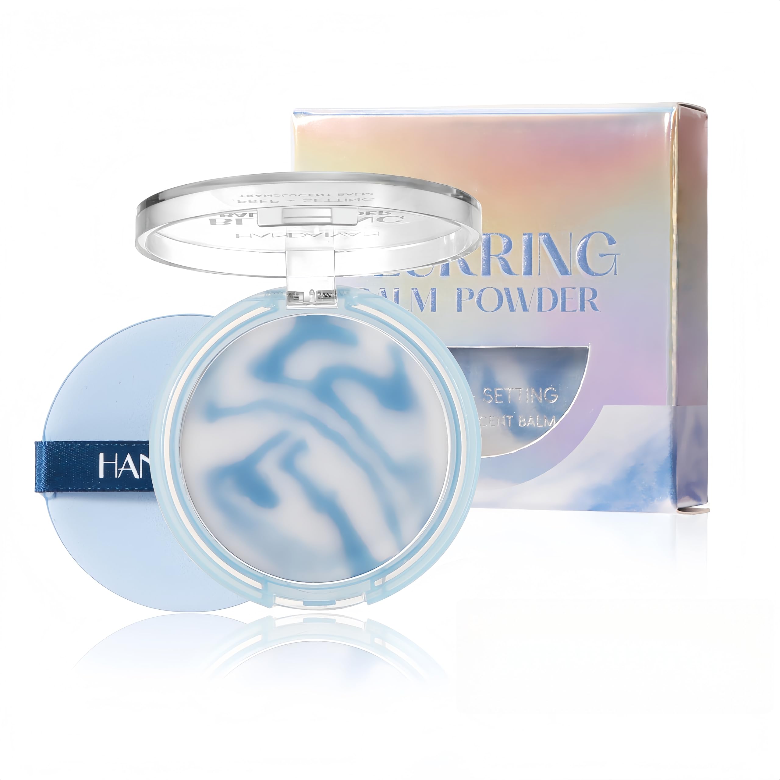 MAEPEOR Oil Control Pressed Powder 5 Colors Long Lasting Waterproof Matte Jelly Pressed Powder Skin-friendly and Powder-free Setting Finishing Face