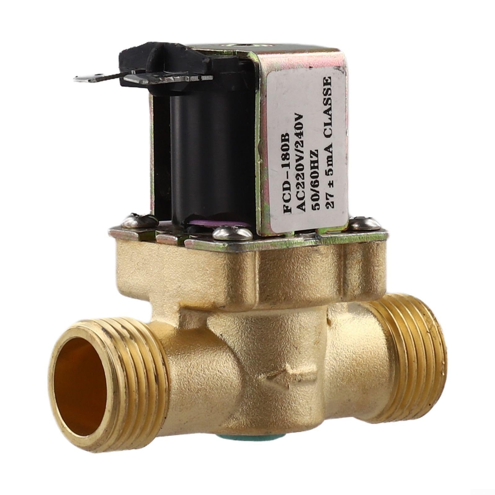 Magnetventil G1/2 für Duschsysteme, AC 220 V | Auslaufsichere Dichtung, Direktwirkungskolben, Wasserdurchflusskontrolle, Duschkompatibel, robuste Ausführung
