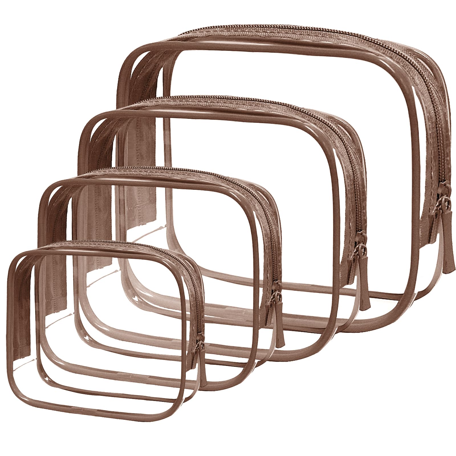 TSA Approved Toiletry Bag - Clear Makeup Bag Waterproof Quart Size Bag, Travel Makeup Cosmetic Bag for Women Men, Carry on Airport Airline Compliant (