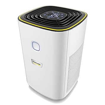 KARCHER AF20 Air Purifier for Home, Dual H13 HEPA & Activated Carbon Filters, Removes 99.99% Pathogens & Fine Dust, 430 sq. ft Coverage, Air Quality Display, Automatic & Night Modes, German Technology - image, photos