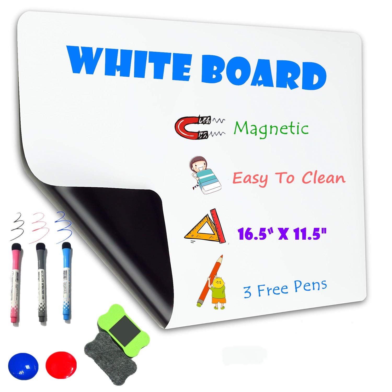 Buy Dry Erase Whiteboard Sheet for Kitchen Fridge 16.5"x 11.5