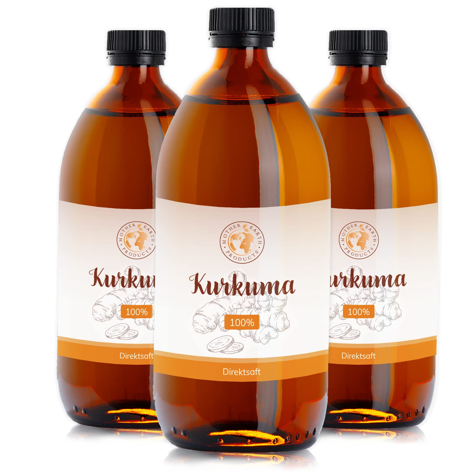 Curcuma 99,9 % de jus direct (3 x 500 ml)