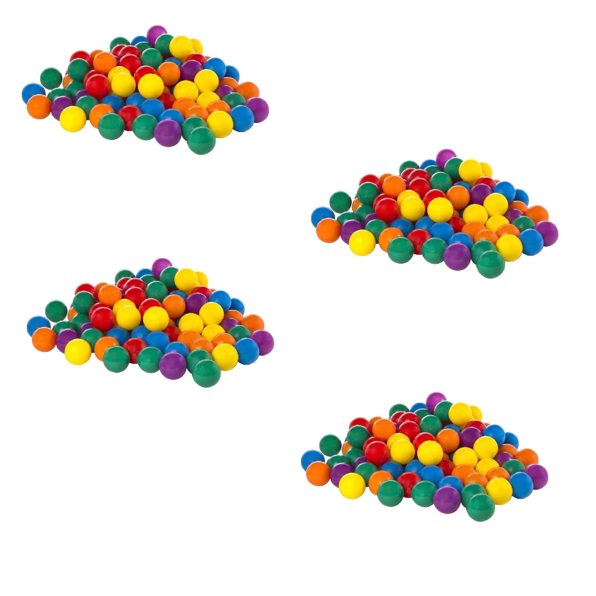 Intex Paquete de 100 bolas grandes de plástico multicolor para pozos de bolas (paquete de 4)