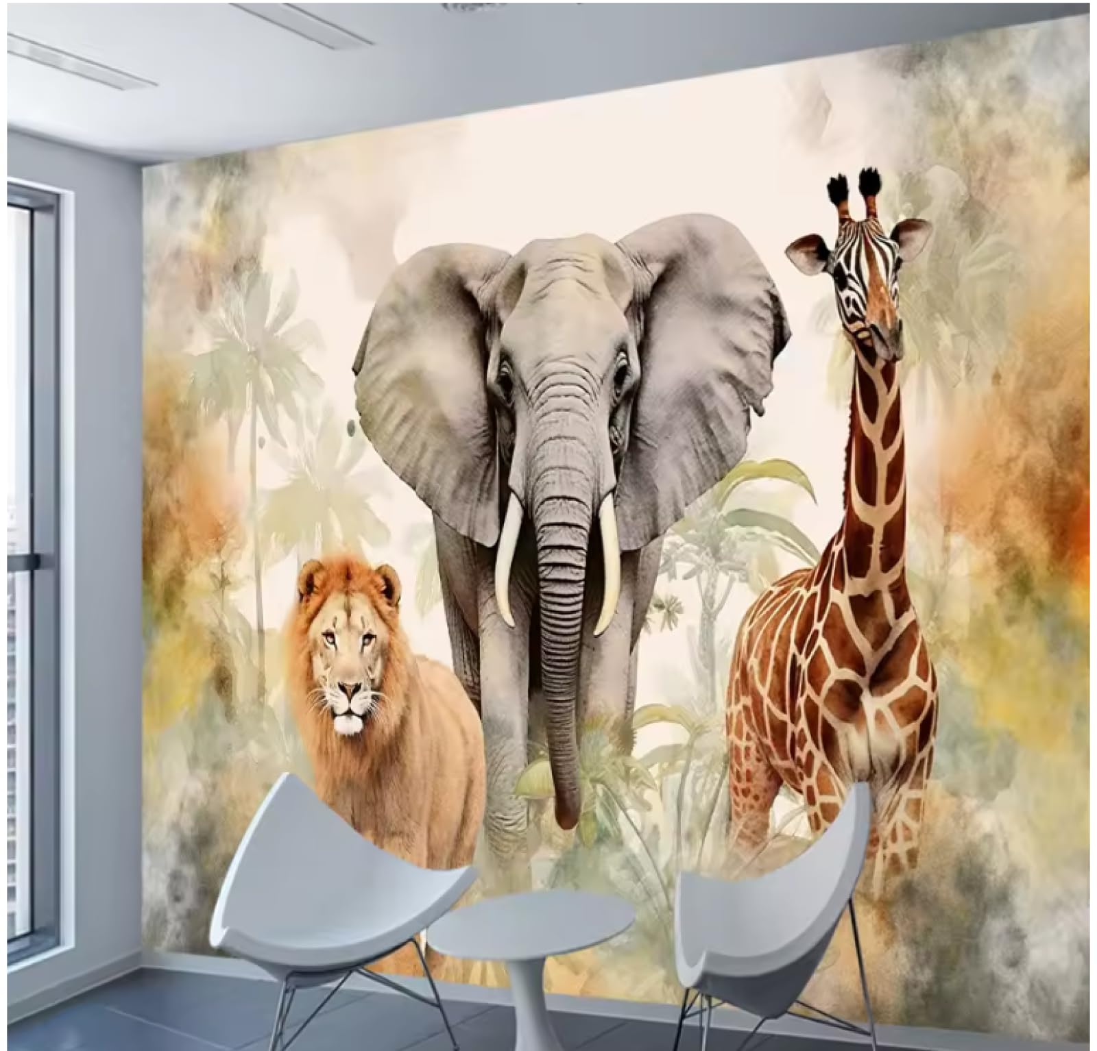 Tapety dekoracja salonu tapety ścienne wystrój domu zwierzęta murale 3D tapeta, 3D, 400 x 280 cm