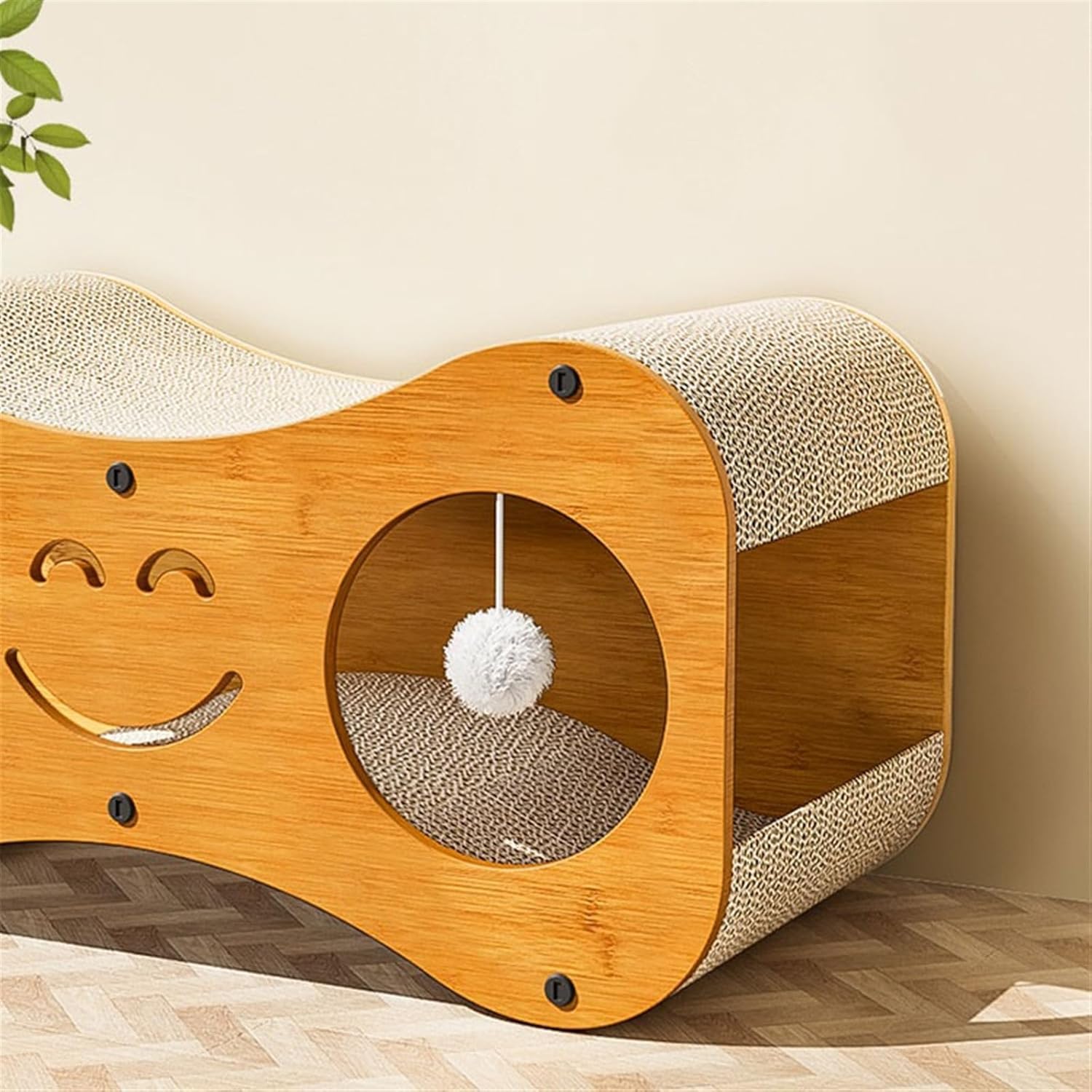 キャットスクラッチャー ダブルデッカー キャットハウス 猫のおもちゃ 縦型猫クライミングフレーム 猫レリーフ 爪とぎ ソファハウス