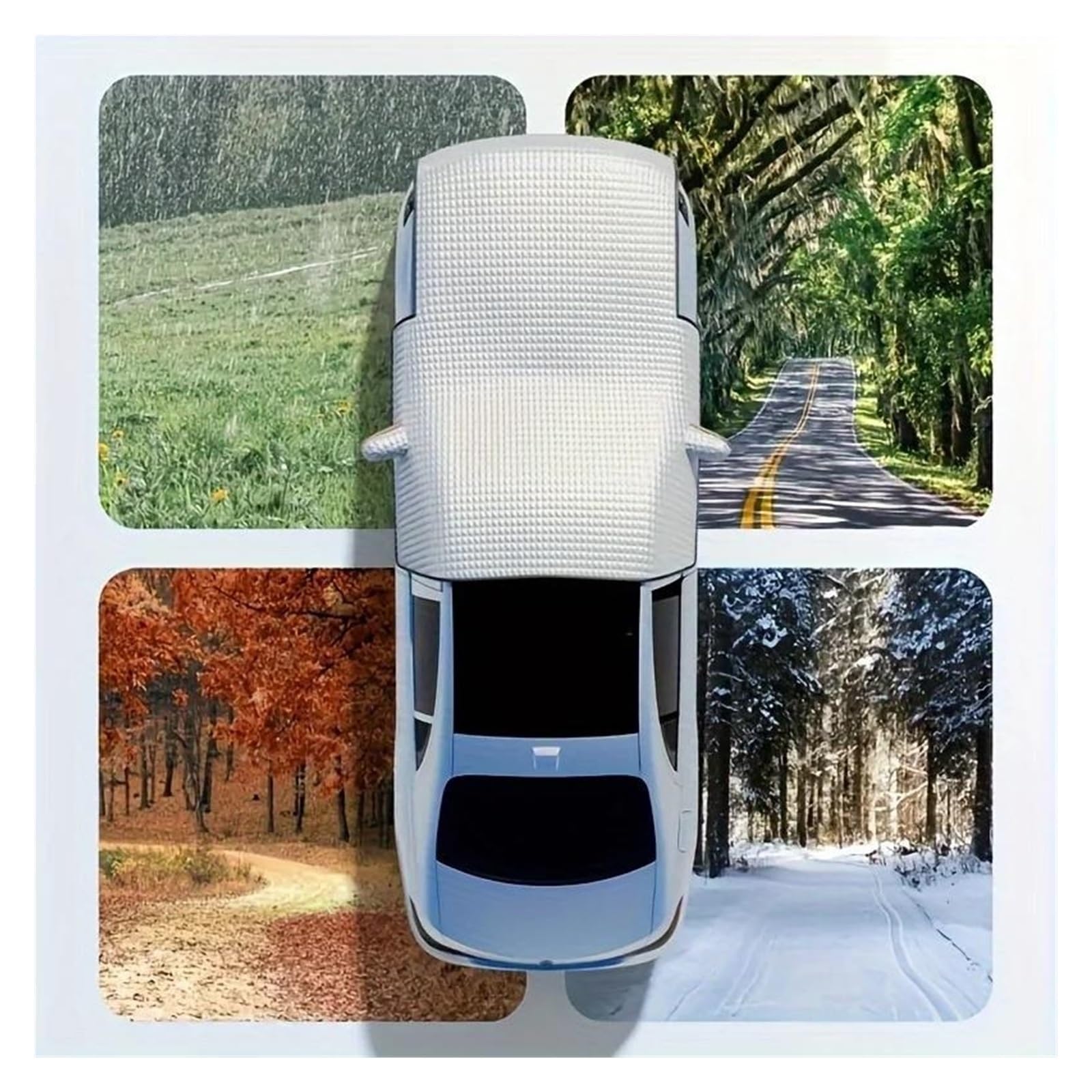 Copinverno Ertura per Parabrezza Auto Scudo da Neve per Auto Antigelo Antivento Cappotto Anteriore Copertura per Parabrezza Blocco Parasole esteso