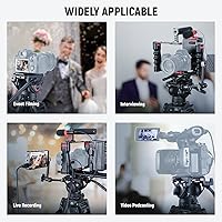 Vista 8 de NEEWER Trípode de cámara de video de 76", trípode portátil de liberación rápida de un paso con cabezal fluido, soporte de trípode de aluminio