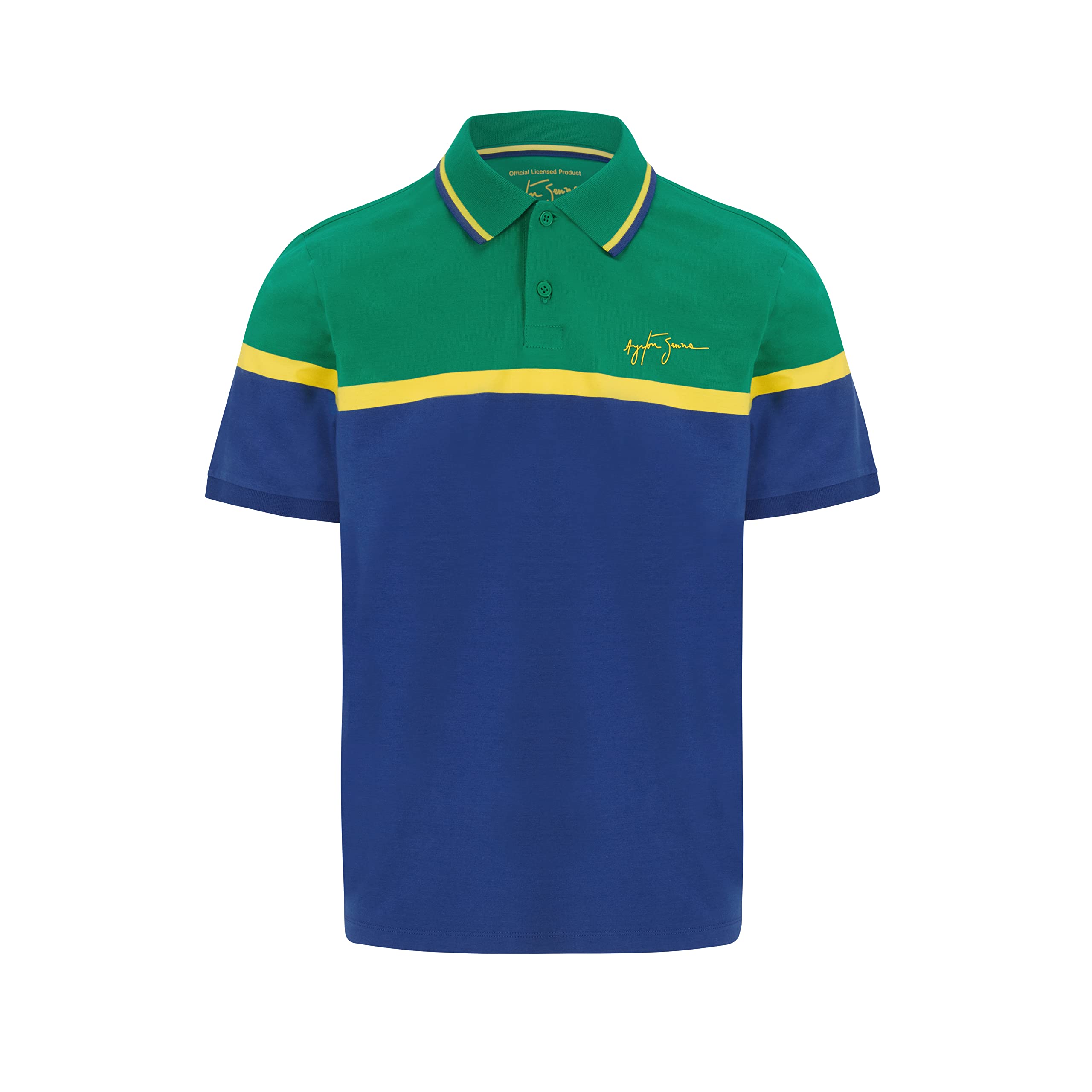 Ayrton Senna - Collezione ufficiale – Polo da uomo a righe – Navy
