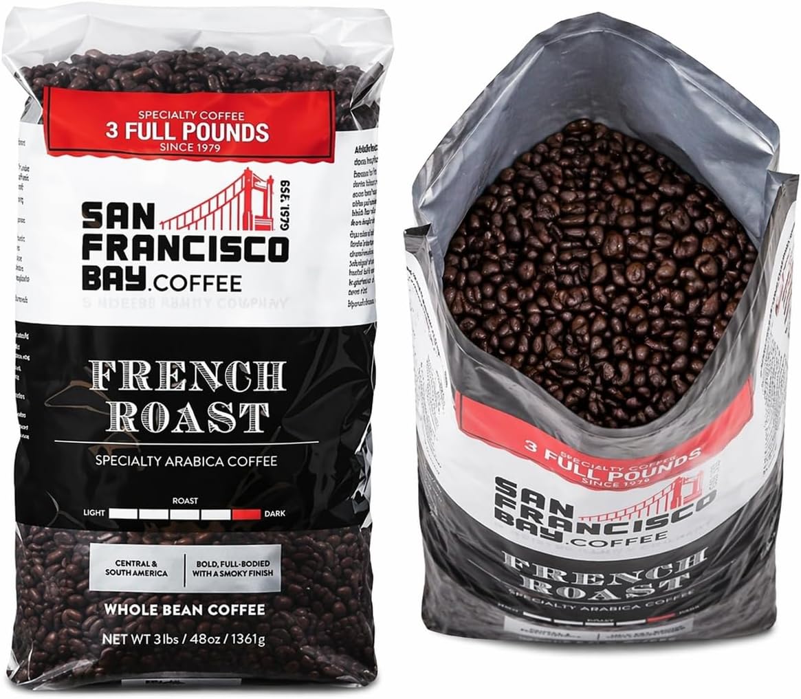 French Roast Gourmet Dark Roast 100% Arabica Coffee, 3lb, Kosher