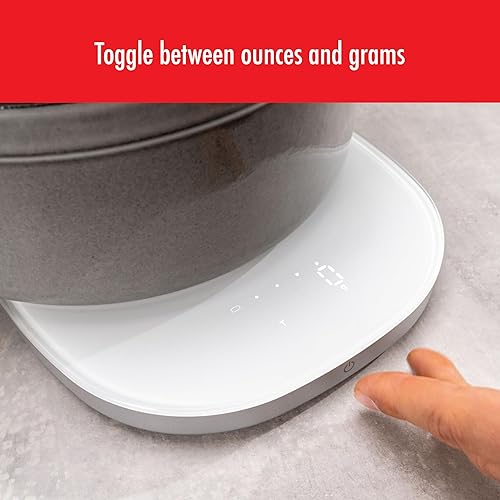 Miniatura 7 de ZWILLING Enfinigy - Báscula digital 2 en 1 para alimentos de cocina, estación de carga inalámbrica, peso máximo de 22 libras, gramos y onzas,