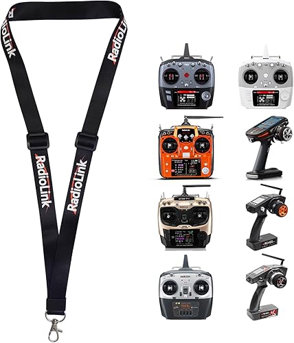Radiolink Correa ajustable para control de radio, gancho para el cuello, transmisor de radio RC RC8XAT10IIAT9SAT9S ProRC6GS V3RC4GS V3T8FBX4X6